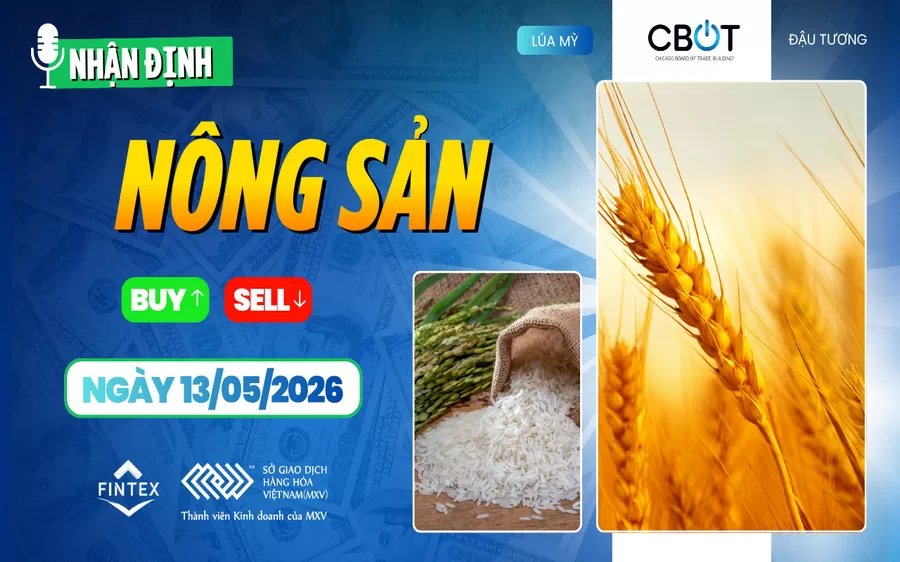 NHẬN ĐỊNH THỊ TRƯỜNG NÔNG SẢN NGÀY 13/05/2026